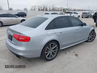 2015 Audi S4 Premium Plus with VIN WAUBGAFL9FA045093, listed as a IAAI auction lot 41428941 with 82,597 mi miles. Bid and sale history available at carsss.com. Image 4.