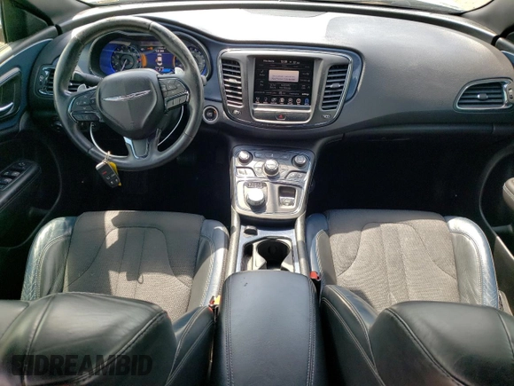 2015 Chrysler 200 S with VIN 1C3CCCDG3FN618085, listed as a Copart auction lot 53937485 with 126,686 mi miles and Salvage Title. Bid and sale history available at carsss.com. Image 8.