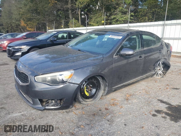 2014 Kia Cadenza Premium with VIN KNALN4D71E5163583, listed as a Copart auction lot 80304934 with 97,461 mi miles and Non Repairable. Bid and sale history available at carsss.com. Image 1.