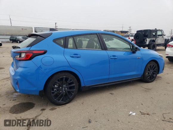 2024 Subaru Impreza RS with VIN JF1GUHJC0R8334446, listed as a Copart auction lot 83203814 with 1,664 mi miles and Salvage Title. Bid and sale history available at carsss.com. Image 3.