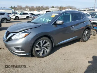 2015 Nissan Murano SL z VIN 5N1AZ2MH7FN207479, wystawiony jako Copart lot #50076075 z przebiegiem Nie podano mil oraz Szkoda całkowita • Salvage title. Historia ofert i sprzedaży dostępna na DreamBid. Obrazek 1.