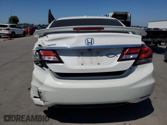 2015 Honda Civic EX-L with VIN 19XFB2F97FE258294, listed as a Copart auction lot 54789935 with 65,871 mi miles and Salvage Title. Bid and sale history available at carsss.com. Image 6.