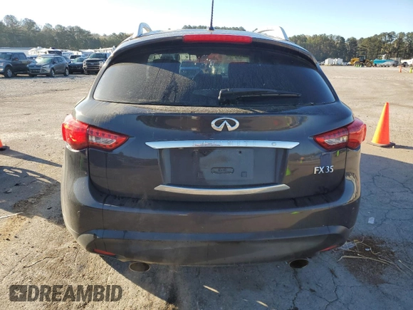 2012 Infiniti FX35 with VIN JN8AS1MU3CM122063, listed as a Copart auction lot 49909165 with 147,716 mi miles and Salvage Title. Bid and sale history available at carsss.com. Image 6.