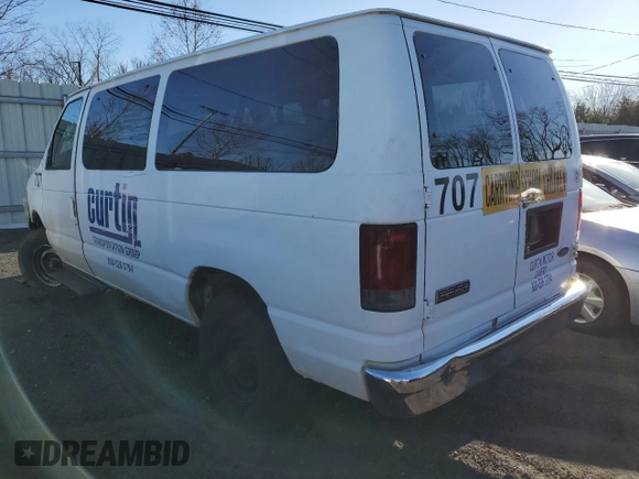 2008 Ford Econoline Passenger XL with VIN 1FBNE31LX8DB16560, listed as a Copart auction lot 80282833 with Not Provided miles and Salvage Title. Bid and sale history available at DreamBid. Image 2.