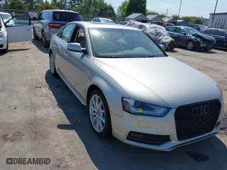 2014 Audi A4 Premium Plus with VIN WAUFFAFL7EA089001, listed as a IAAI auction lot 42082334 with 108,026 mi miles. Bid and sale history available at carsss.com. Image 1.