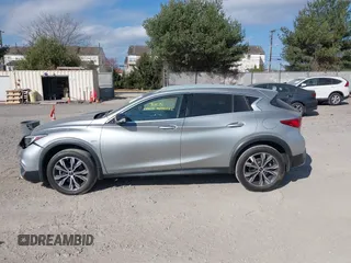 2019 Infiniti QX30 Luxe with VIN SJKCH5CRXKA011966, listed as a IAAI auction lot 40800082 with 56,138 mi miles and . Bid and sale history available at DreamBid. Image 14.