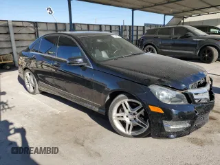 2013 Mercedes-Benz C 350 Sport with VIN WDDGF5HBXDA851812, listed as a Copart auction lot 72646034 with 56,788 mi miles and Salvage Title. Bid and sale history available at DreamBid. Image 4.