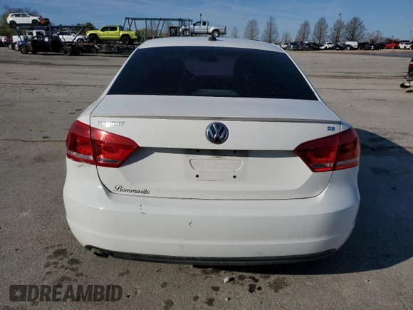 2013 Volkswagen Passat SE w/Sunroof with VIN 1VWBP7A36DC116147, listed as a Copart auction lot 50591345 with 172,814 mi miles and Salvage Title. Bid and sale history available at carsss.com. Image 6.