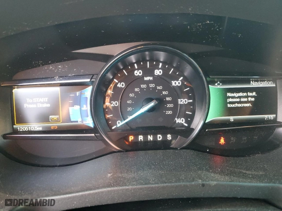 2016 Ford Explorer XLT with VIN 1FM5K7DH5GGD20985, listed as a Copart auction lot 50499095 with 120,510 mi miles and Salvage Title. Bid and sale history available at carsss.com. Image 9.