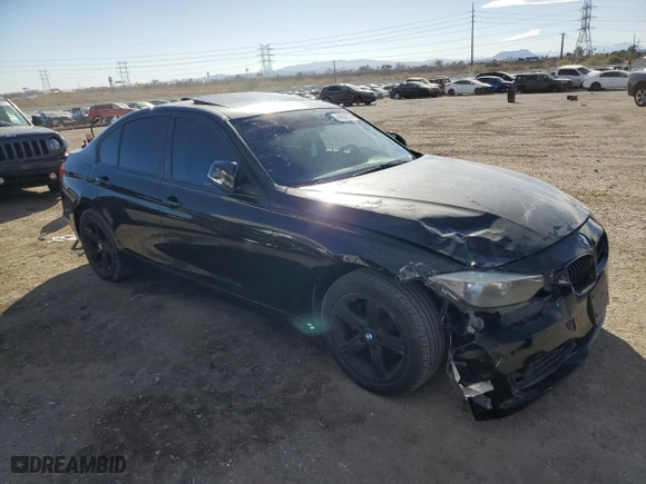 2013 BMW 3 Series 328i with VIN WBA3C1G59DNR45630, listed as a Copart auction lot 44560575 with 0 mi miles and Salvage Title. Bid and sale history available at carsss.com. Image 4.
