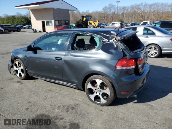 2012 Volkswagen GTI w/Conv & Sunroof with VIN WVWEV7AJ4CW125785, listed as a Copart auction lot 49780335 with 125,837 mi miles and Salvage title. Bid and sale history available at DreamBid. Image 2.