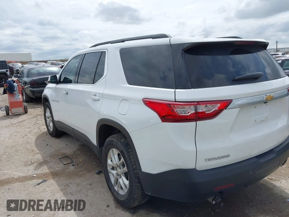 2021 Chevrolet Traverse LT Cloth with VIN 1GNERGKW2MJ181213, listed as a IAAI auction lot 41899383 with 49,642 mi miles and . Bid and sale history available at DreamBid. Image 3.