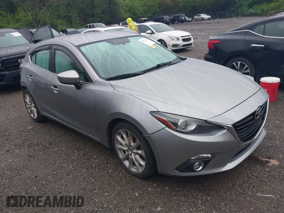 2014 Mazda 3 S Touring with VIN JM1BM1L30E1187539, listed as a IAAI auction lot 41974709 with 111,189 mi miles and . Bid and sale history available at DreamBid. Image 1.
