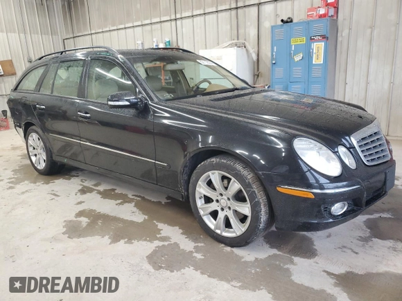 2009 Mercedes-Benz E 350 with VIN WDBUH87X29B413291, listed as a Copart auction lot 82112004 with 203,358 mi miles and Salvage Title. Bid and sale history available at DreamBid. Image 4.