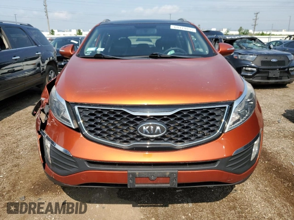 2011 Kia Sportage SX with VIN KNDPC3A63B7169255, listed as a Copart auction lot 60174855 with 121,236 mi miles and Salvage title. Bid and sale history available at DreamBid. Image 5.