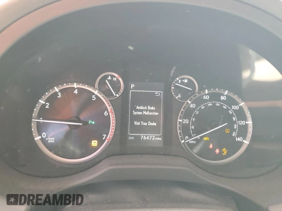 2022 Lexus GX 460 Premium with VIN JTJAM7BX4N5323096, listed as a Copart auction lot 61332455 with 76,472 mi miles and Salvage title. Bid and sale history available at DreamBid. Image 9.