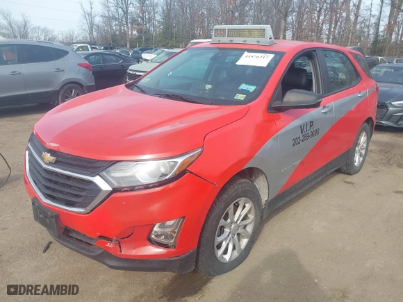 2020 Chevrolet Equinox LS with VIN 3GNAXSEV6LS576955, listed as a IAAI auction lot 41476217 with 152,248 mi miles. Bid and sale history available at carsss.com. Image 17.