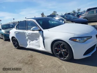 2019 Alfa Romeo Giulia Ti with VIN ZARFAMBN0K7606230, listed as a IAAI auction lot 41421769 with 69,274 mi miles. Bid and sale history available at carsss.com. Image 13.