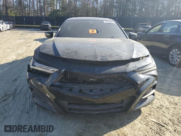 2022 Acura TLX w/A-Spec Package with VIN 19UUB6F50NA002190, listed as a Copart auction lot 50175855 with Not Provided miles and Salvage Title. Bid and sale history available at DreamBid. Image 5.