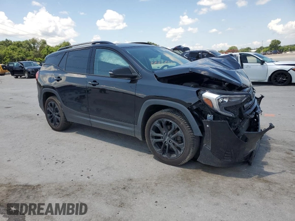 2020 GMC Terrain SLE with VIN 3GKALMEV9LL296364, listed as a Copart auction lot 61935365 with 146,551 mi miles and Salvage title. Bid and sale history available at DreamBid. Image 4.