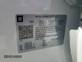 2020 GMC Acadia Denali with VIN 1GKKNPLS3LZ210516, listed as a Copart auction lot 55962585 with 24,160 mi miles and Non repairable. Bid and sale history available at DreamBid. Image 13.