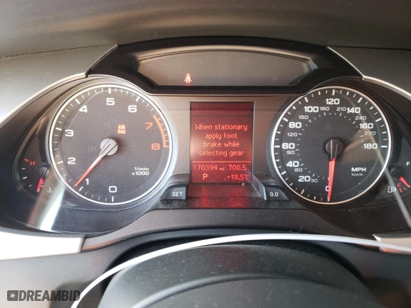 2009 Audi A4 2.0T Prem with VIN WAUJF78K99N049051, listed as a Copart auction lot 49223305 with 170,394 mi miles and Salvage Title. Bid and sale history available at carsss.com. Image 9.
