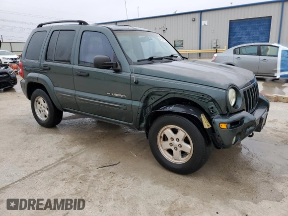 2002 Jeep Liberty Limited with VIN 1J8GL58K12W148983, listed as a Copart auction lot 47574795 with 189,337 mi miles and Clean title. Bid and sale history available at DreamBid. Image 4.