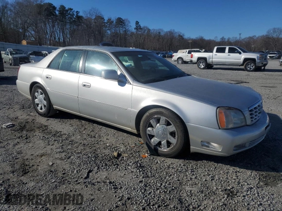 2002 Cadillac DeVille DTS with VIN 1G6KF57922U124813, listed as a Copart auction lot 87055984 with 94,769 mi miles and Salvage Title. Bid and sale history available at carsss.com. Image 4.