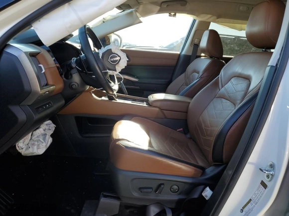 2022 Nissan Pathfinder Platinum with VIN 5N1DR3DG7NC268318, listed as a Copart auction lot 49682025 with 23,285 mi miles and Salvage Title. Bid and sale history available at carsss.com. Image 7.