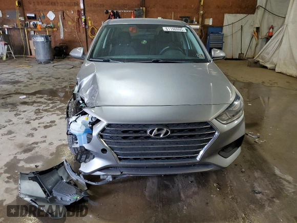 2021 Hyundai Accent SE with VIN 3KPC24A67ME136303, listed as a Copart auction lot 61190995 with 37,620 mi miles and Salvage title. Bid and sale history available at DreamBid. Image 5.