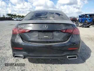 2022 Mercedes-Benz C 300 with VIN W1KAF4GB5NR057756, listed as a Copart auction lot 43812115 with 58,810 mi miles and Non Repairable. Bid and sale history available at DreamBid. Image 6.
