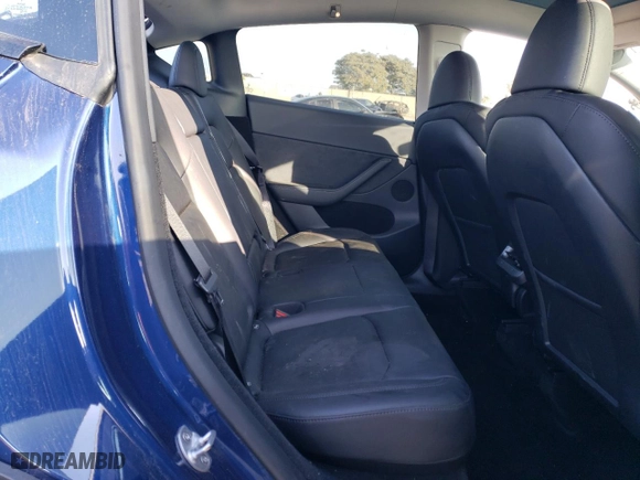 2023 Tesla Model Y Performance with VIN 7SAYGDEF5PF713543, listed as a Copart auction lot 80996714 with 33,311 mi miles and Salvage Title. Bid and sale history available at carsss.com. Image 10.