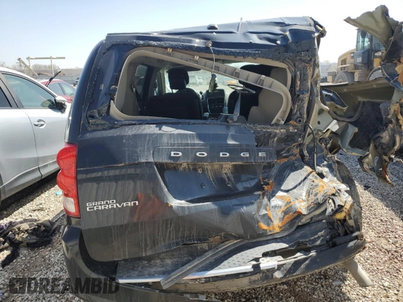2017 Dodge Grand Caravan SE with VIN 2C4RDGBGXHR615610, listed as a Copart auction lot 51448705 with 217,815 mi miles and Salvage Title. Bid and sale history available at DreamBid. Image 6.