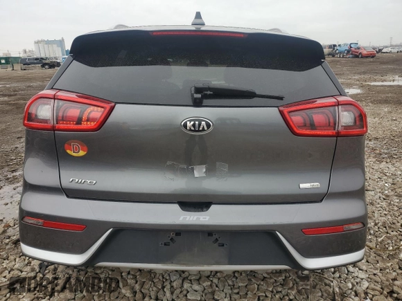2017 Kia Niro EX with VIN KNDCC3LC8H5090301, listed as a Copart auction lot 51386065 with 57,279 mi miles and Salvage Title. Bid and sale history available at carsss.com. Image 6.
