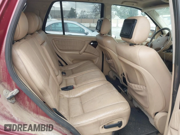 2002 Mercedes-Benz M 320/430/500 with VIN 4JGAB75E02A312579, listed as a IAAI auction lot 41536005 with 255,627 mi miles and . Bid and sale history available at DreamBid. Image 8.