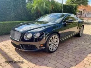 2014 Bentley Continental GT with VIN SCBFC7ZAXEC093992, listed as a Copart auction lot 64282924 with 44,876 mi miles and Non Repairable. Bid and sale history available at DreamBid. Image 2.