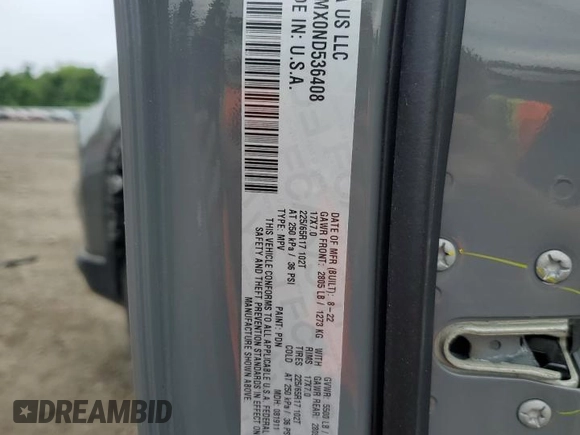2022 Jeep Cherokee Latitude Lux с VIN 1C4PJMMX0ND536408, выставлен на аукционе Copart как лот 62521665 с пробегом 48 244 миль миль и Списание • Salvage title. История ставок и продаж доступна на DreamBid. Изображение 12.
