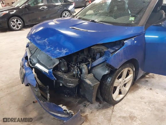 2014 Hyundai Veloster with VIN KMHTC6AD4EU196870, listed as a IAAI auction lot 41207663 with 119,252 mi miles. Bid and sale history available at carsss.com. Image 6.