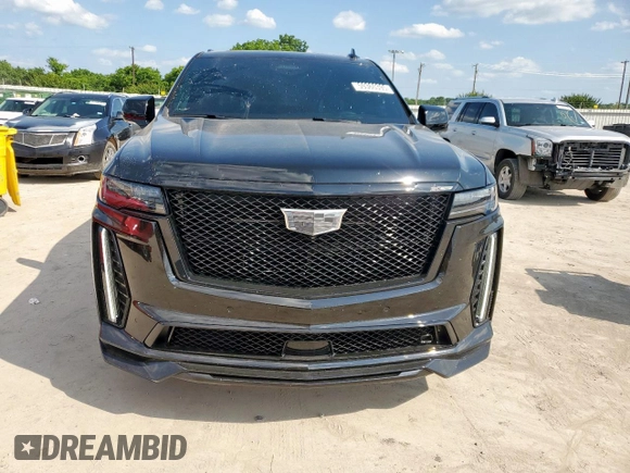 2024 Cadillac Escalade AWD V-Series z VIN 1GYS4HK95RR399949, wystawiony jako Copart lot #59360395 z przebiegiem 6 163 mil mil oraz Szkoda całkowita • Salvage title. Historia ofert i sprzedaży dostępna na DreamBid. Obrazek 5.