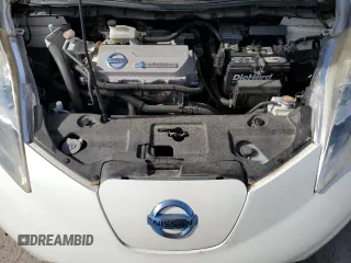 2012 Nissan LEAF SL with VIN JN1AZ0CP9CT020398, listed as a Copart auction lot 50673605 with 61,038 mi miles and Salvage Title. Bid and sale history available at carsss.com. Image 11.