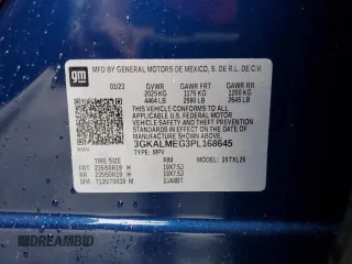 2023 GMC Terrain SLE with VIN 3GKALMEG3PL168645, listed as a Copart auction lot 45819015 with 24,257 mi miles and Salvage Title. Bid and sale history available at DreamBid. Image 13.