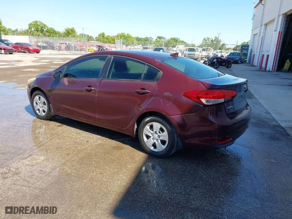 2017 Kia Forte LX with VIN 3KPFK4A74HE015210, listed as a IAAI auction lot 41799420 with 96,106 mi miles. Bid and sale history available at carsss.com. Image 3.