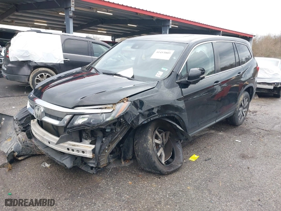 2019 Honda Pilot EX-L with VIN 5FNYF5H52KB016445, listed as a IAAI auction lot 41453805 with 122,048 mi miles. Bid and sale history available at carsss.com. Image 17.