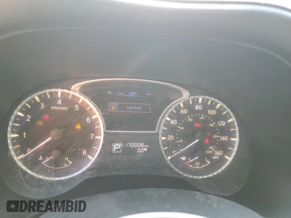 2013 Infiniti JX35 with VIN 5N1AL0MN5DC328953, listed as a Copart auction lot 76002694 with 170,006 mi miles and Salvage Title. Bid and sale history available at carsss.com. Image 9.