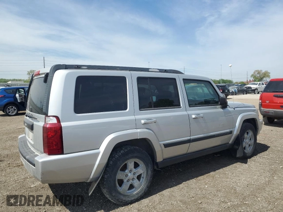 2008 Jeep Commander Sport with VIN 1J8HG48K58C186407, listed as a Copart auction lot 56226795 with 109,577 mi miles and Clean title. Bid and sale history available at DreamBid. Image 3.