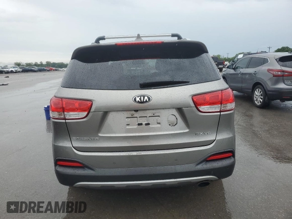 2016 Kia Sorento EX with VIN 5XYPH4A5XGG127299, listed as a Copart auction lot 58931235 with 113,561 mi miles and Salvage title. Bid and sale history available at DreamBid. Image 6.