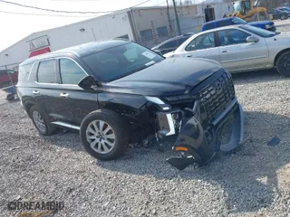 2025 Hyundai Palisade SEL with VIN KM8R24GE6SU808418, listed as a IAAI auction lot 41508221 with 6,359 mi miles. Bid and sale history available at carsss.com. Image 1.