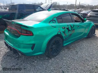 2021 Dodge Charger SRT Hellcat Widebody with VIN 2C3CDXL95MH623026, listed as a IAAI auction lot 41421741 with 60,235 mi miles. Bid and sale history available at carsss.com. Image 4.