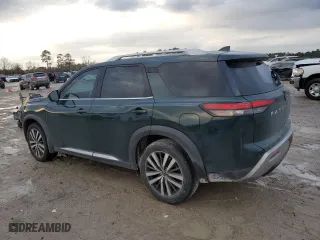 2022 Nissan Pathfinder Platinum with VIN 5N1DR3DG3NC266310, listed as a Copart auction lot 43076525 with 65,931 mi miles and Salvage Title. Bid and sale history available at carsss.com. Image 2.