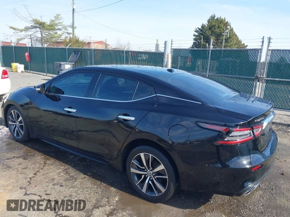 2019 Nissan Maxima SV with VIN 1N4AA6AV8KC371882, listed as a IAAI auction lot 41779671 with 107,296 mi miles and . Bid and sale history available at DreamBid. Image 3.